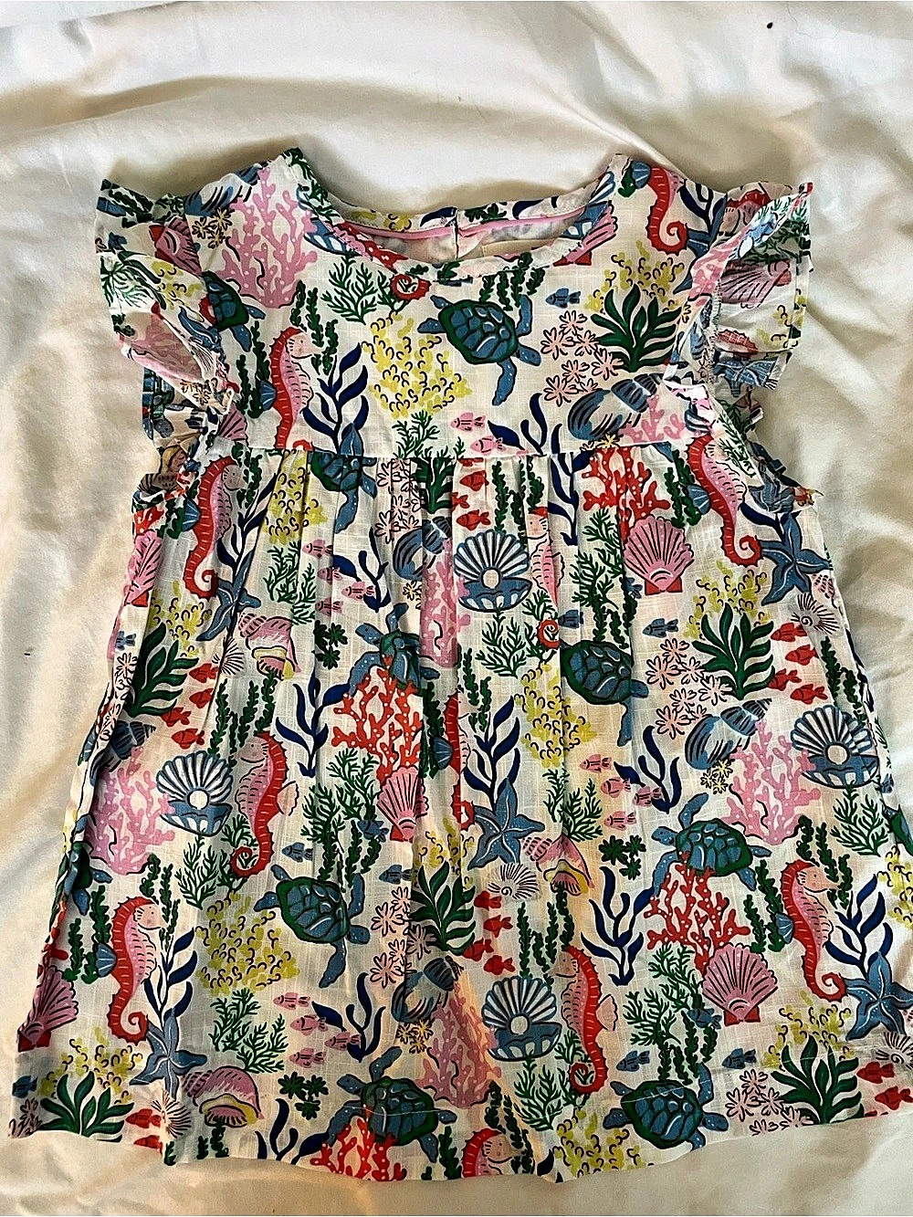 Mini Boden Under the Sea Ocean Print Dress